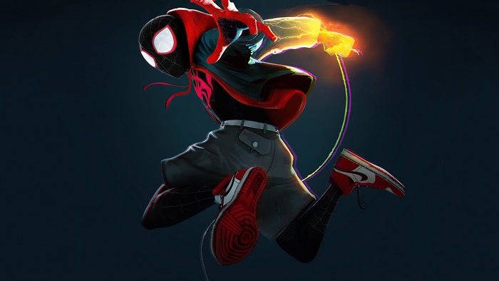 Spider-Man Miles Morales in a dynamic pose