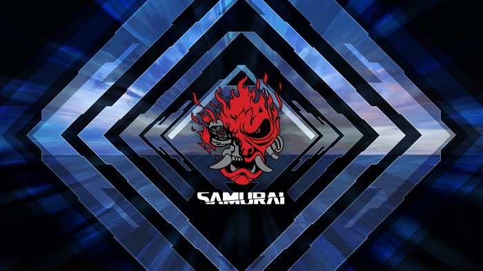 Samurai logo from Cyberpunk 2077 4K