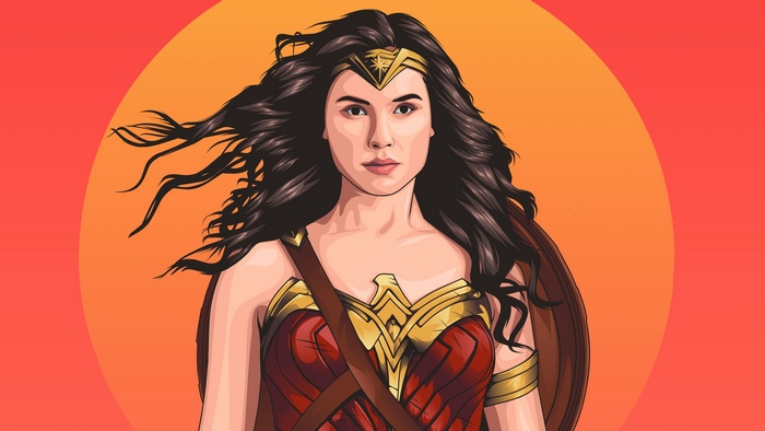 Wonder Woman artwork 4K