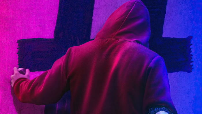 Hoodie artist painting artwork
