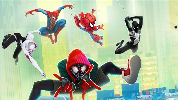 Spider-Man and friends from Marvel Puzzle Quest 4K