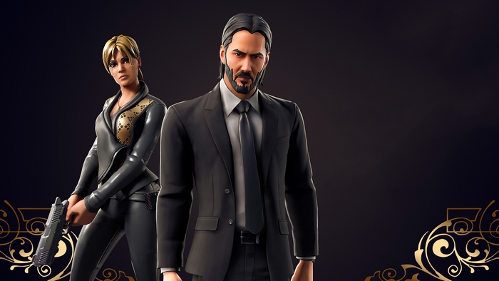 John Wick and Sofia from Fortnite 4K