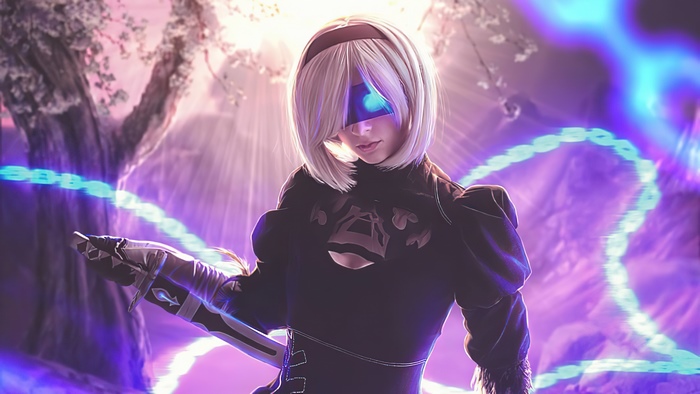 2B from Nier Automata 4K