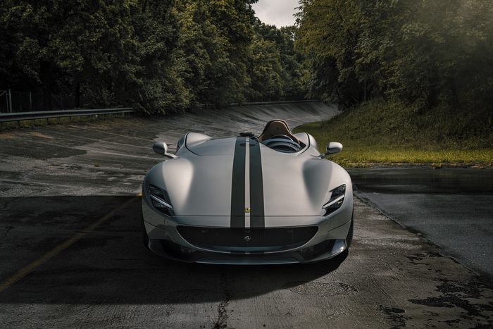 Ferrari Monza SP1 on a race track
