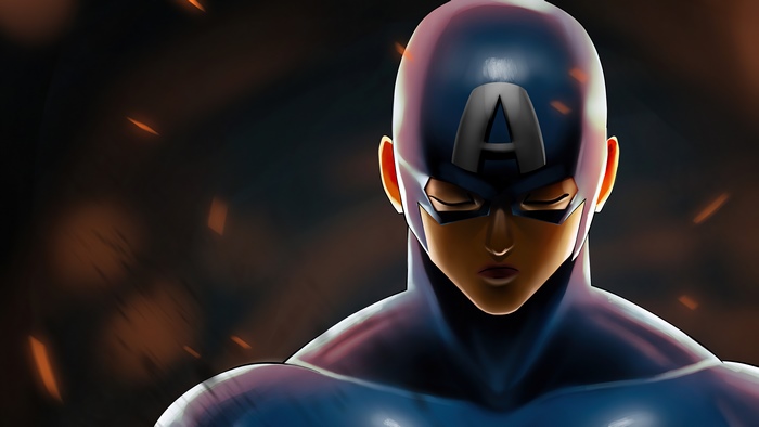 Captain America artwork 4K