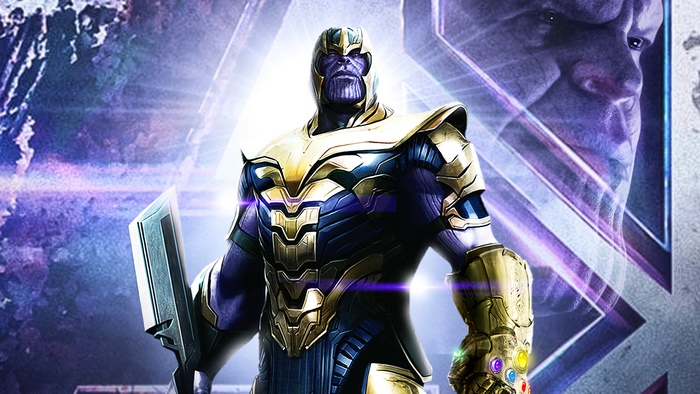 Thanos from Marvel Comics artwork 4K