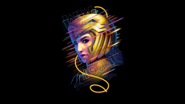 Wonder Woman 1984 artwork with Gal Gadot