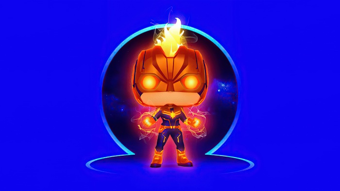 Captain Marvel Funko Pop in 4K