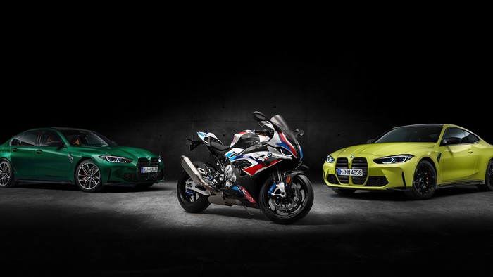 BMW M3 Sedan, M4 Coupe, and S1000RR Motorcycle