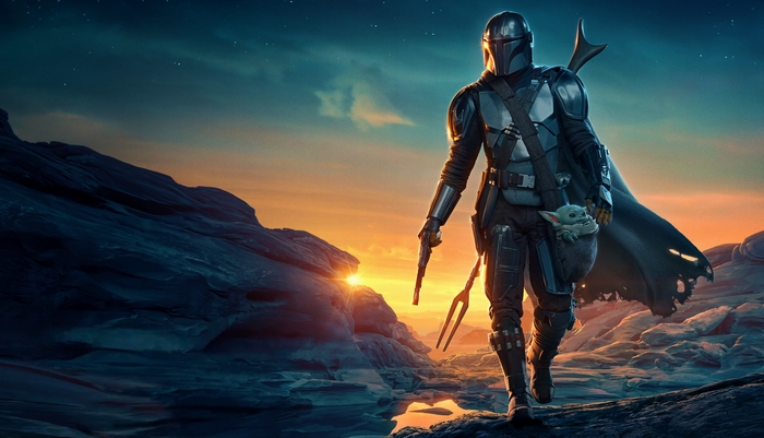 The Mandalorian and Grogu from Star Wars 4K