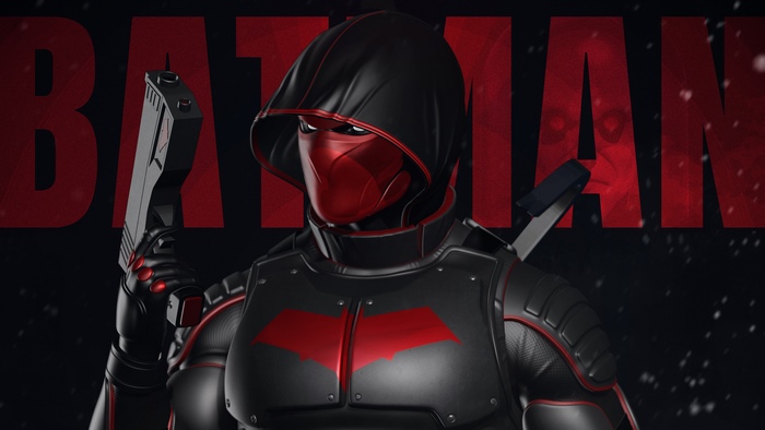 Red Hood from Batman artwork 4K