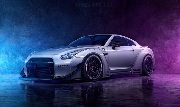 Nissan GT-R with Wide Body Kit