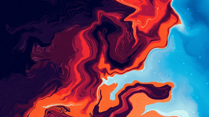 Abstract digital art with swirling colors