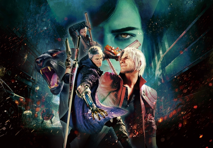 Devil May Cry 5 characters and demon panther