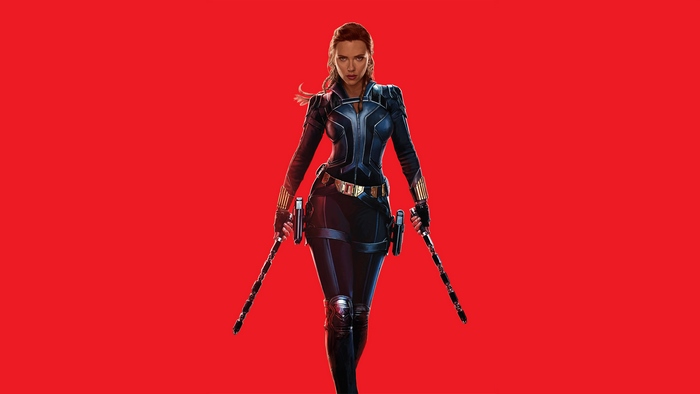 Black Widow with batons