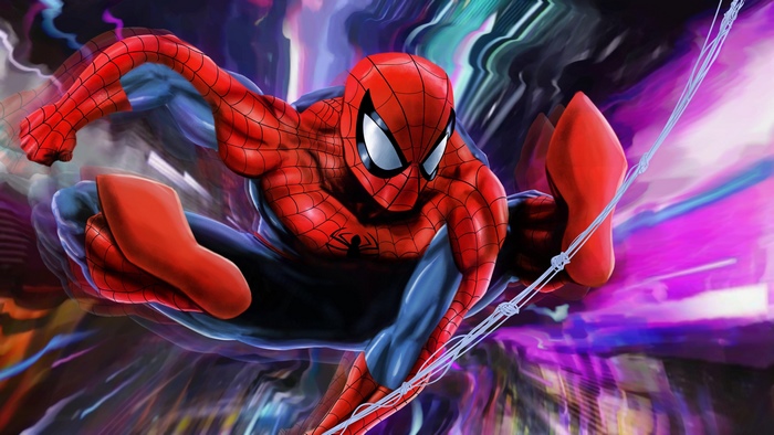 Spiderman artwork in 4K