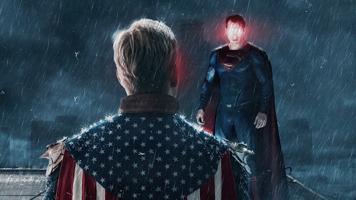 Superman and Homelander Artwork in 4K