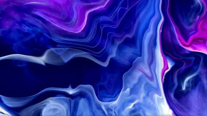 Abstract digital art with blue and purple swirls