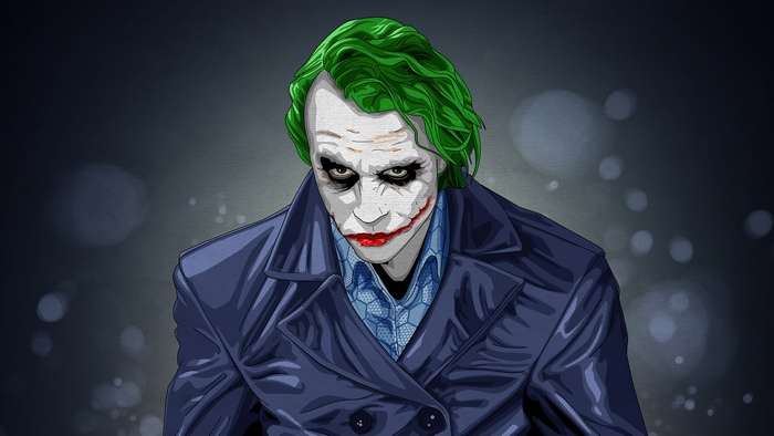 Joker artwork from The Dark Knight 4K