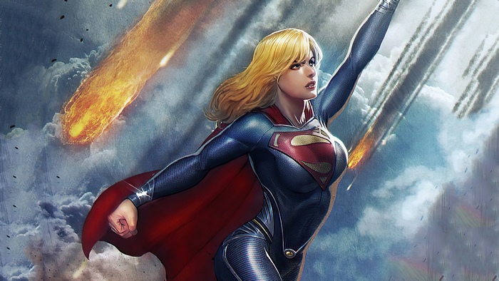 Supergirl artwork 4K