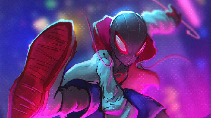 Miles Morales Spider-Man artwork 4K