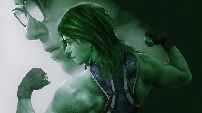 She-Hulk from Marvel artwork 4K