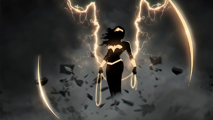 Wonder Woman with Lasso and Lightning