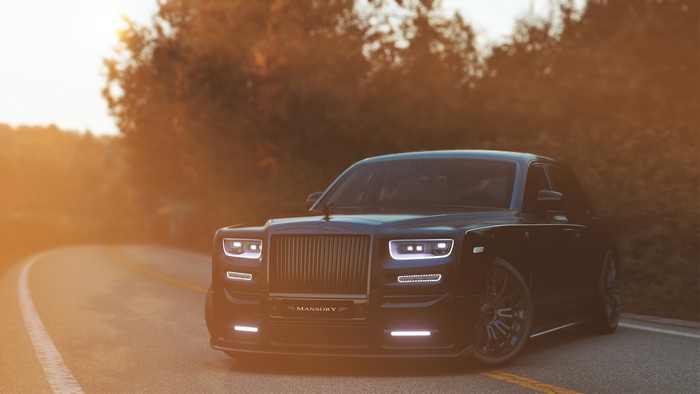 Mansory Rolls-Royce Phantom on a road