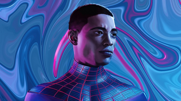 Miles Morales from Spiderman artwork