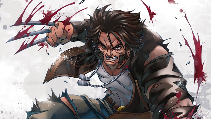 Wolverine from Marvel Comics artwork 4K