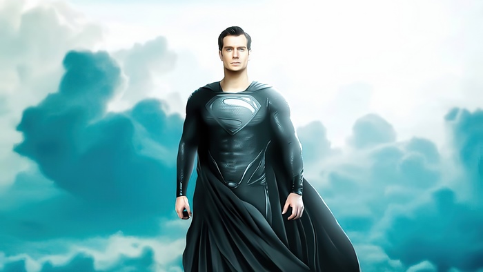 Superman from DC Comics in black suit