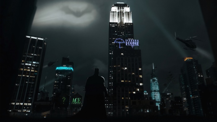 Batman in Gotham City with Ace Chemicals and Iceberg Lounge