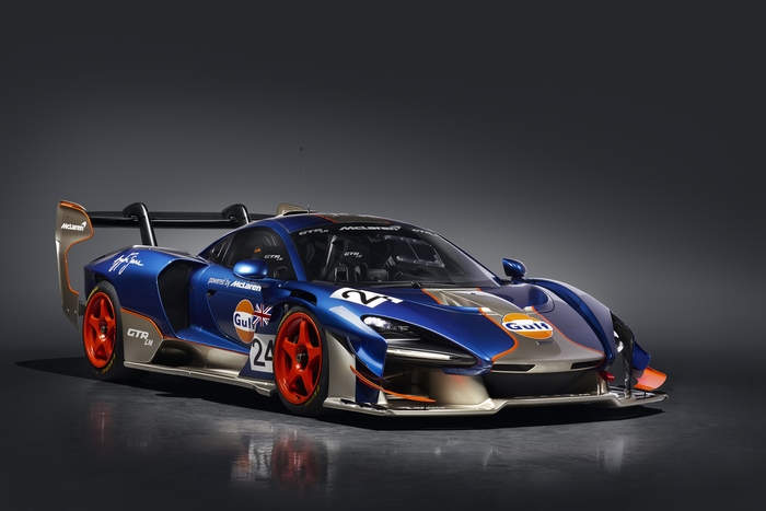 McLaren Senna GTR LM Gulf Race Car