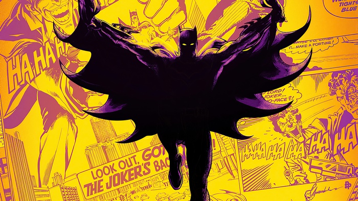 Batman and Joker comic art 4K