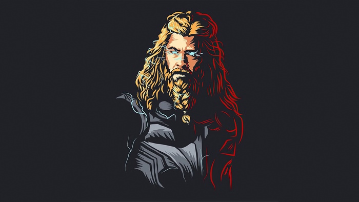 Thor from Marvel Comics artwork 4K