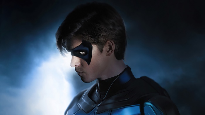 Nightwing from Titans artwork