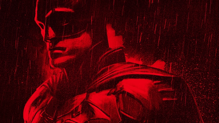 The Batman in Red Artwork