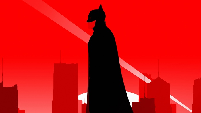 Batman from The Batman minimalist poster 4K