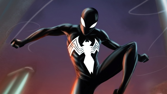 Spider-Man in Black Suit Artwork