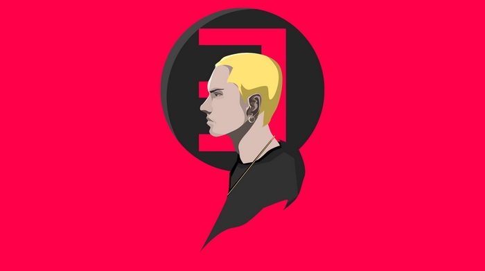 Eminem minimalist digital art 4K