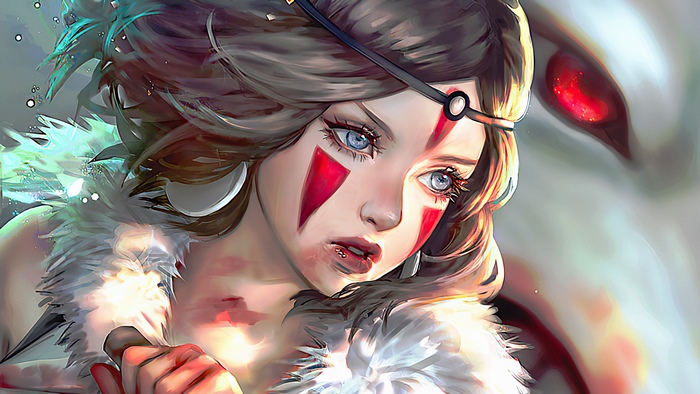 Princess Mononoke anime artwork