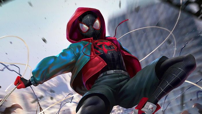 Miles Morales Spider-Man in action