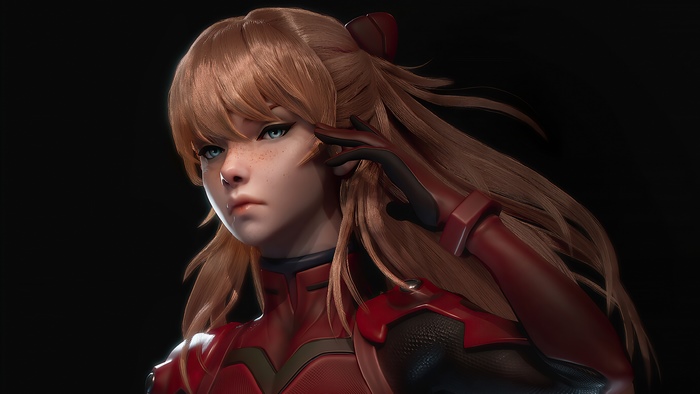 Asuka Langley Soryu from Neon Genesis Evangelion 4K