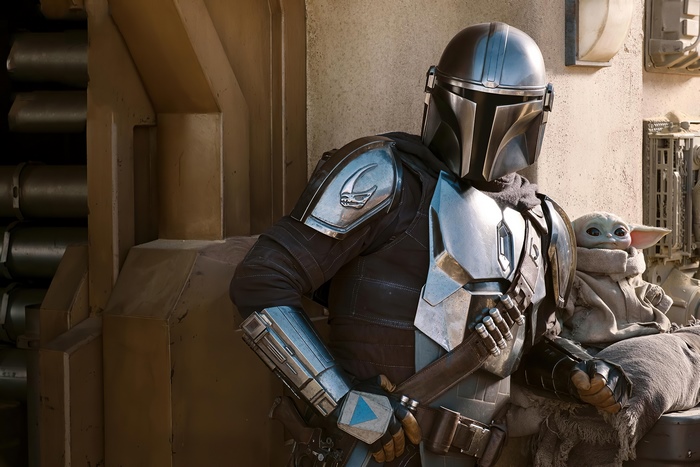 The Mandalorian and Grogu from Star Wars