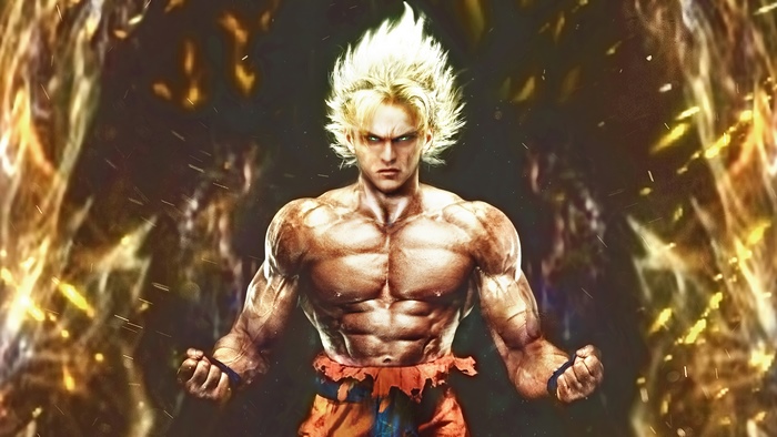 Goku from Dragon Ball Z artwork 4K