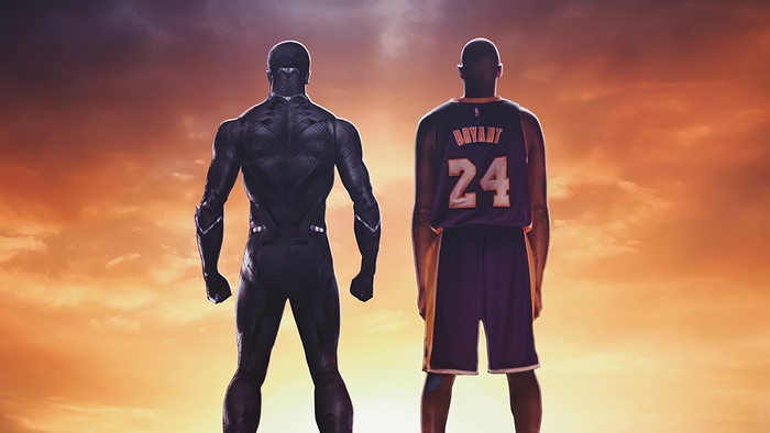 Black Panther and Kobe Bryant Artwork