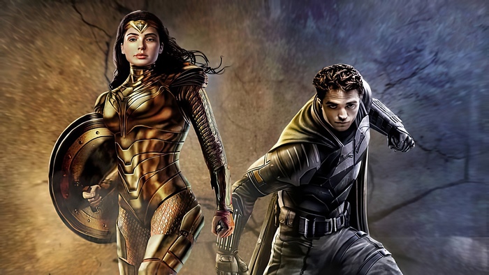 Wonder Woman and Batman artwork 4K