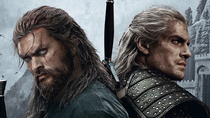 Geralt of Rivia and another Witcher from The Witcher