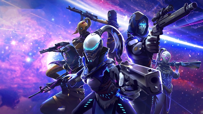 Garena Free Fire Characters in Space