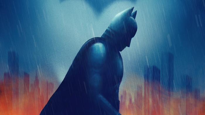 Batman in the Rain Artwork 4K